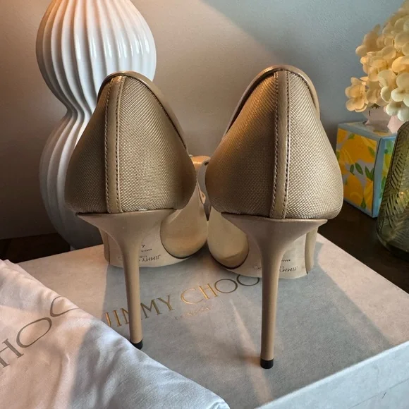 Jimmy Choo Tan Pointed Toe Heels - Picture 8 of 15